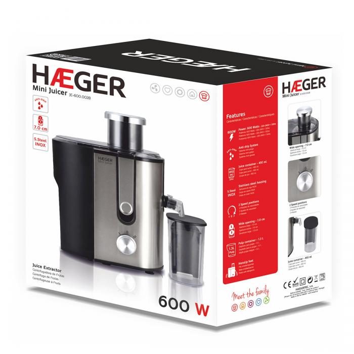 Centrifugadora HAEGER MINI JUICER - 600 W - Image 4