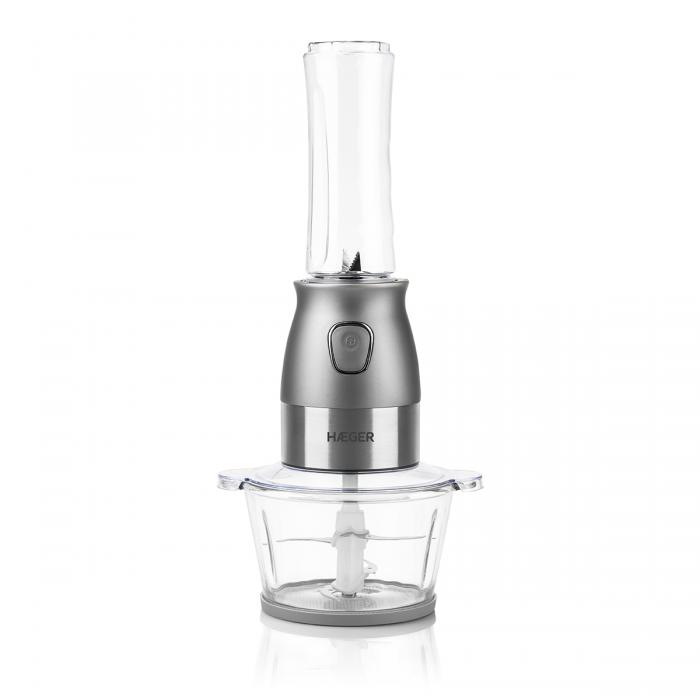 Liquidificadora e Picadora HAEGER Perfect Combo 2 in 1 - 500W, Copo de 600ml, Taça de 2L - Image 4