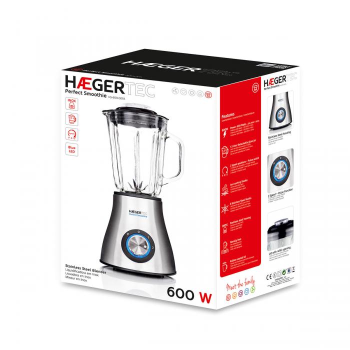 Batidora de Vaso HAEGER PERFECT SMOOTHIE - 600W - Imagen 4