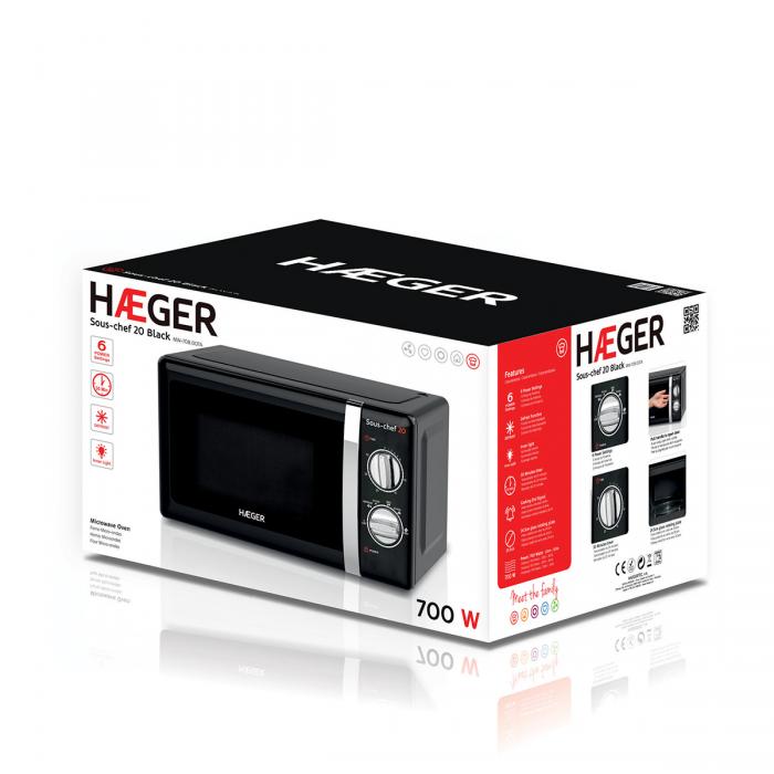 Microondas Sous-chef 20 (Negro) - Imagen 4