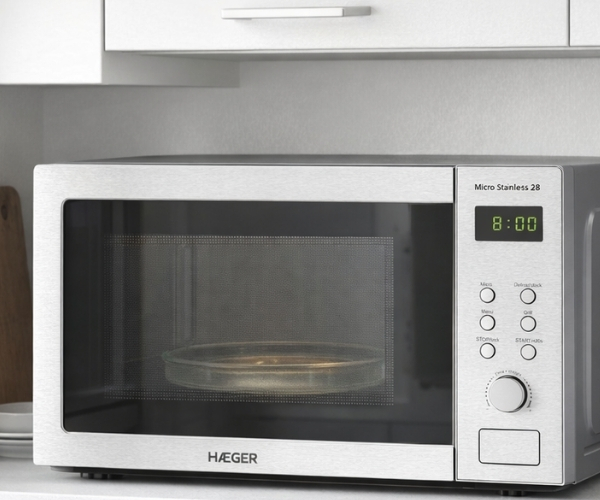 Micro-ondas digital HAEGER Micro Stainless 28 (Inox)