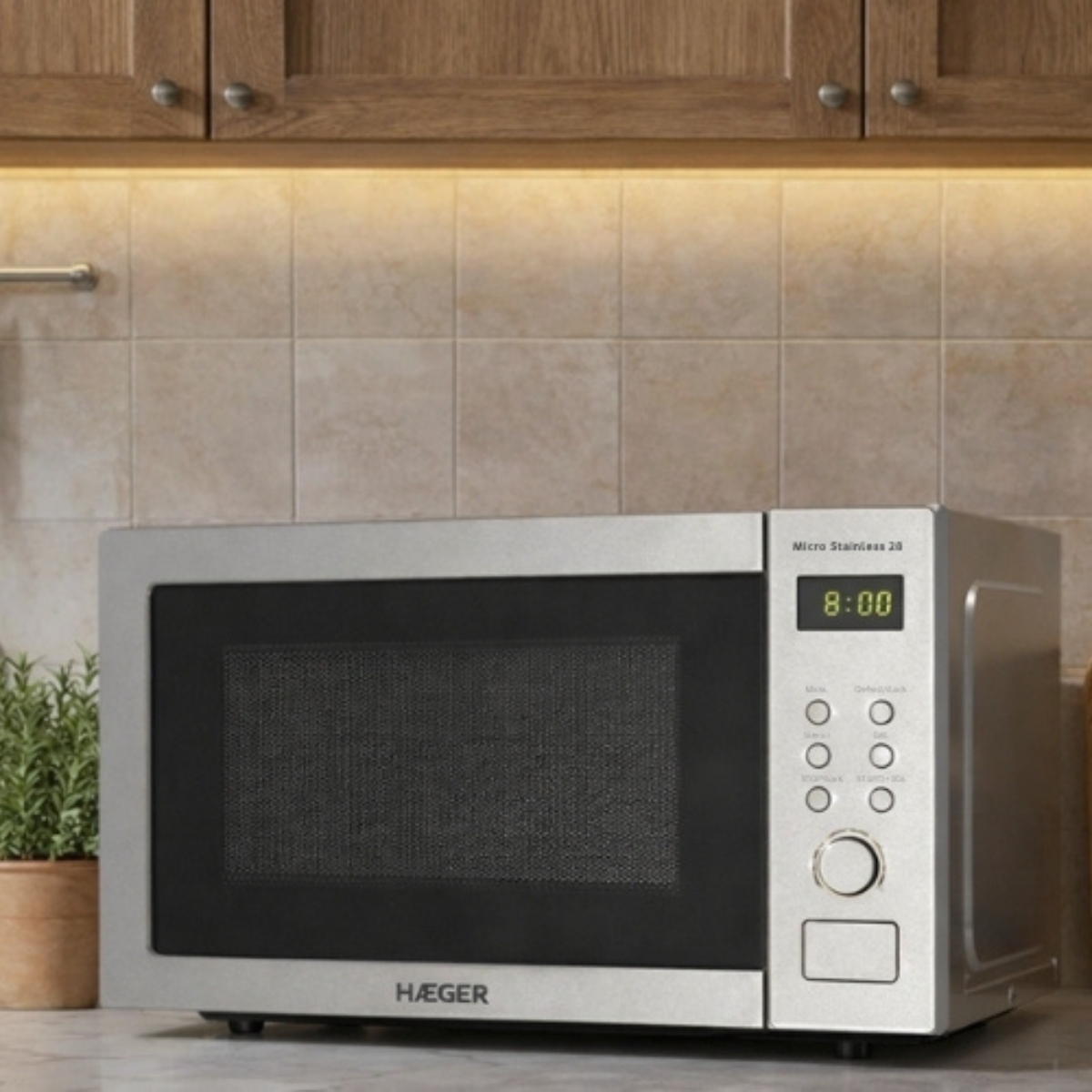 HAEGER Micro Stainless 28 Digital Microwave – 28L, 1200W, Grill - Image 11