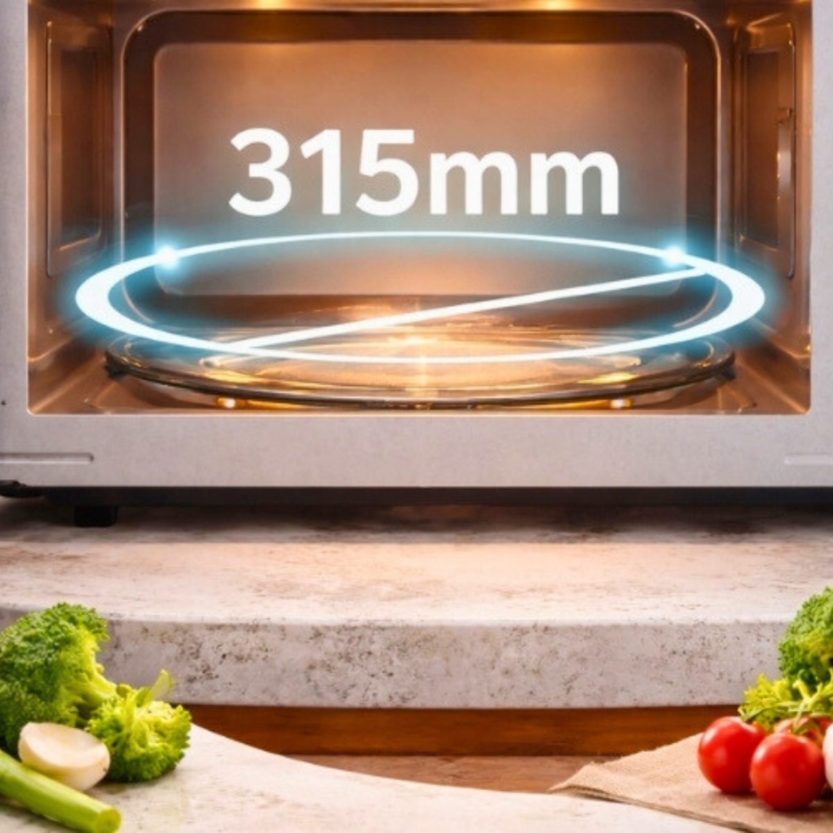 HAEGER Micro Stainless 28 Digital Microwave – 28L, 1200W, Grill - Image 12