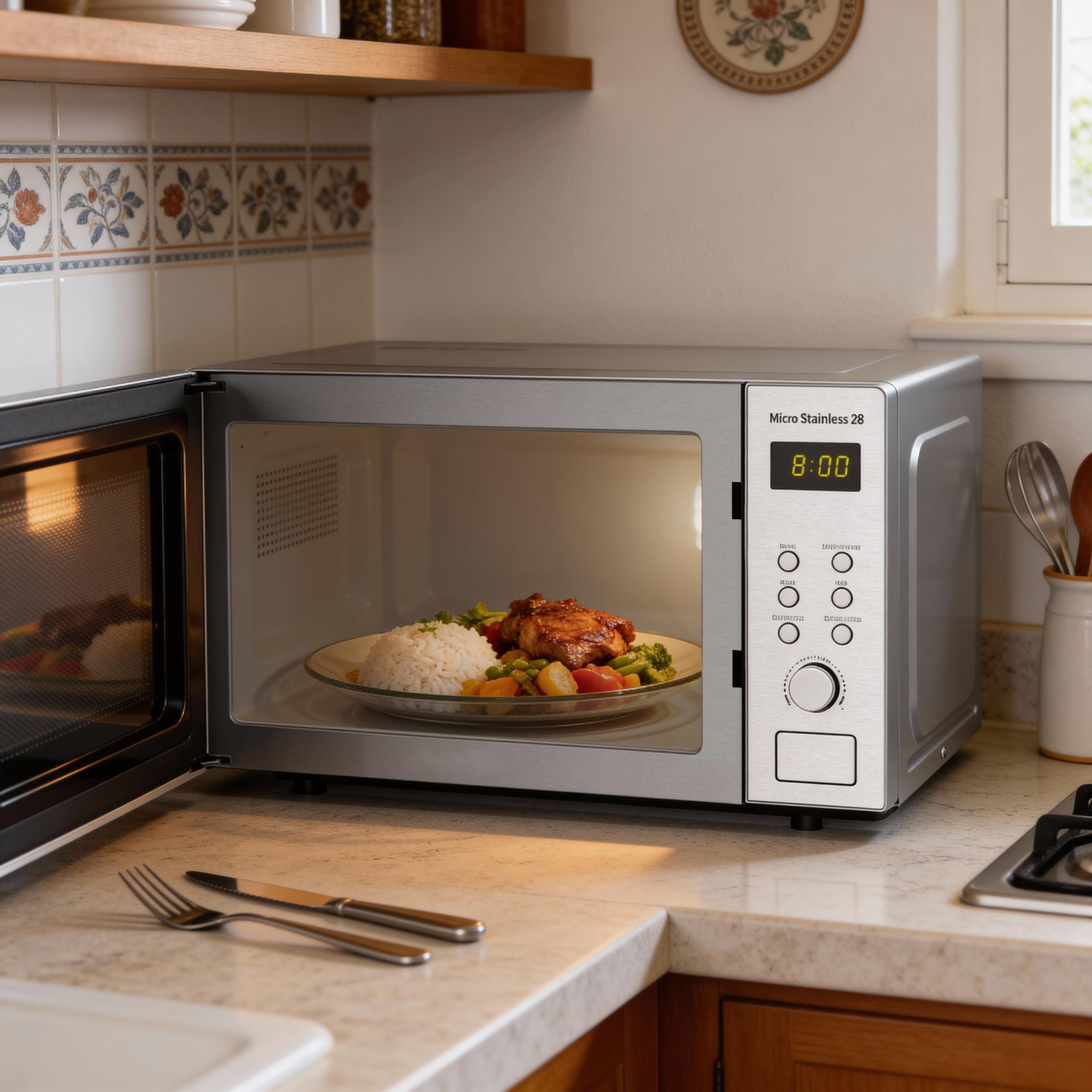 HAEGER Micro Stainless 28 Digital Microwave – 28L, 1200W, Grill - Image 6