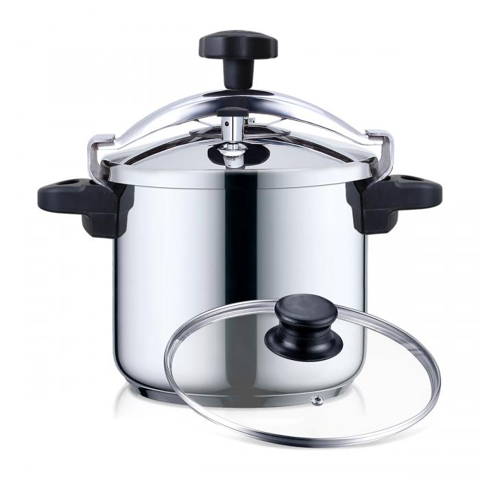 Olla a presión HAEGER PRESSURE COOKER 18/10 2 en 1 – 10L