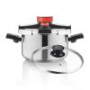 Pressure Cooker HAEGER Easy Cooker 2 in 1 - Diameter 22 cm, 6 Litres, Stainless Steel