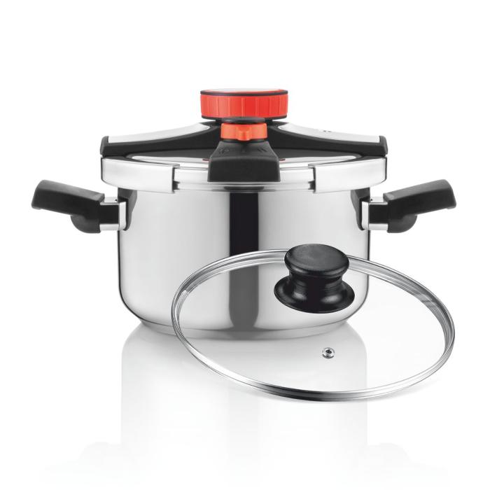 Olla a Presión HAEGER Easy Cooker 2 en 1 - 6 Litros