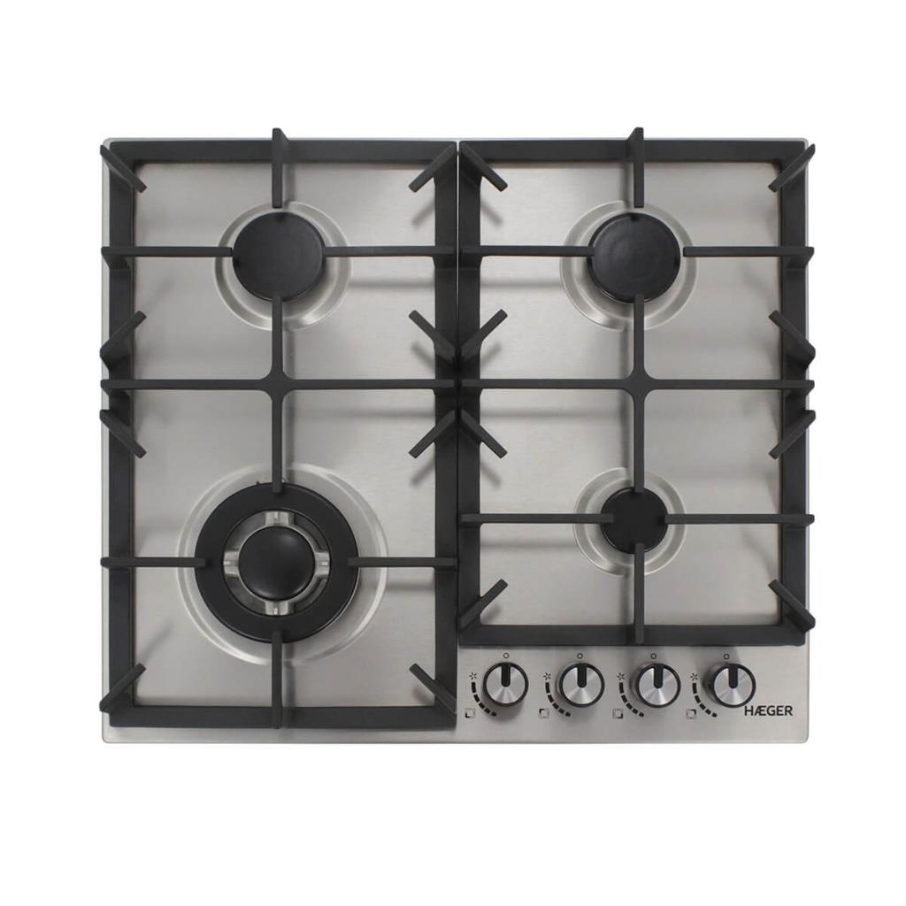 Build in Gas Hob 4 Burners, 1 Wok, 60 cm HAEGER Home Appliances