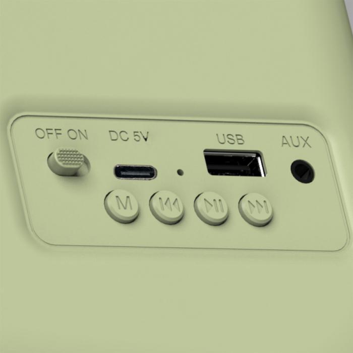 Radio FM Vintage HAEGER Retro Bluetooth - Batería 12H, AM/FM, USB, AUX, Bluetooh - Imagen 2