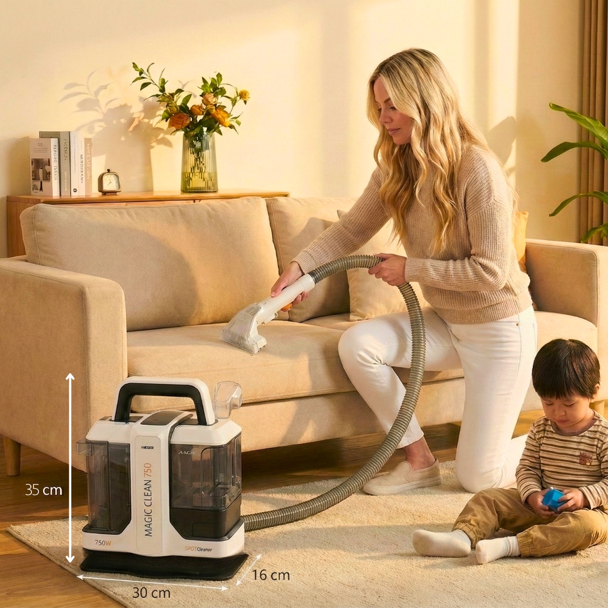 Magic Clean 750 fácil de transportar