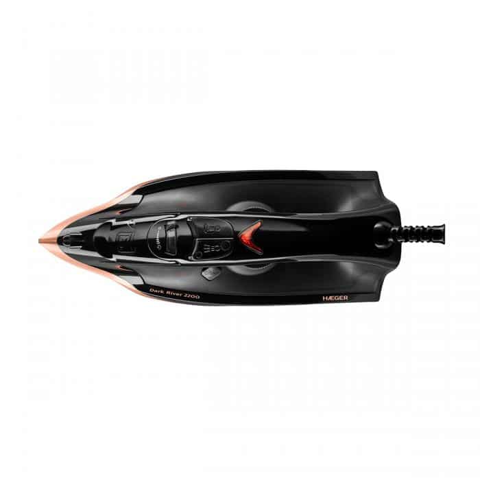 Steam Iron HAEGER Dark River - 2200W, Steam 60g/min, Stainless Steel Base - Image 2