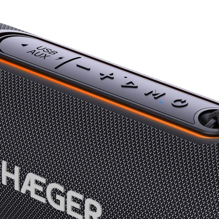 Coluna Bluetooth Portátil HAEGER Light Boom - Autonomia 3h - Image 4
