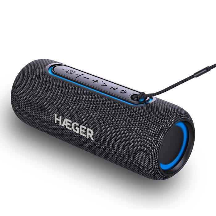 Coluna Bluetooth Portátil HAEGER Light Boom - Autonomia 3h - Image 3