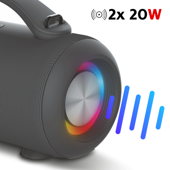 Altavoz Bluetooth Portátil HAEGER Super Boom - Autonomía 24H - Imagen 4