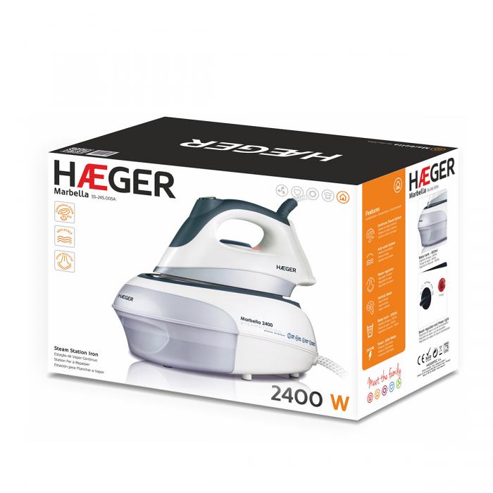 HÆGER MARBELLA - Centro de Planchado Suela INOX, 2.400W - Imagen 4