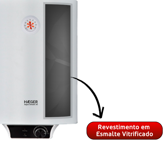 Termoacumulador HAEGER Aqua Dream 30 - 30L, 2000W, Classe Energética B, Resistência Embainhada - Image 3