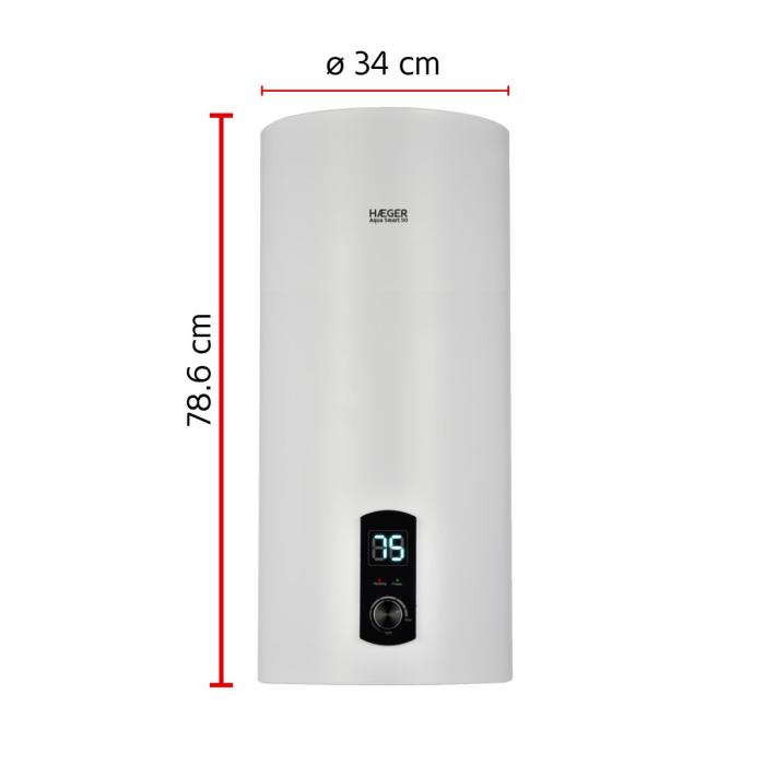 Termoacumulador Digital HAEGER Aqua Smart 50 - 50L, 2000W, Classe B, Resistência Embainha - Image 7
