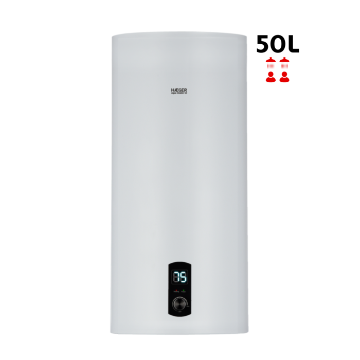 Termoacumulador Digital HAEGER Aqua Double 50 – 50L, 2000W, Tanque Duplo, Resistência Embainhada