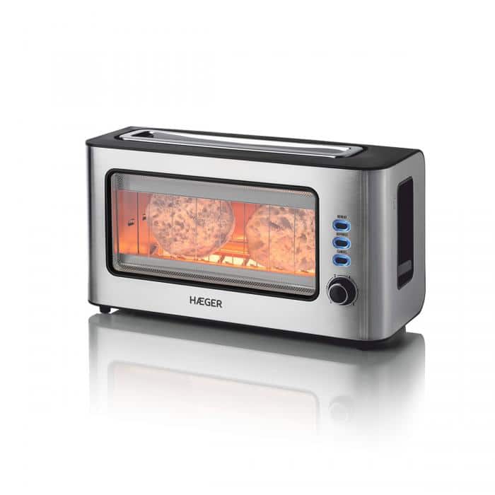 Torradeira com Janela de Vidro HAEGER Window - 1000W