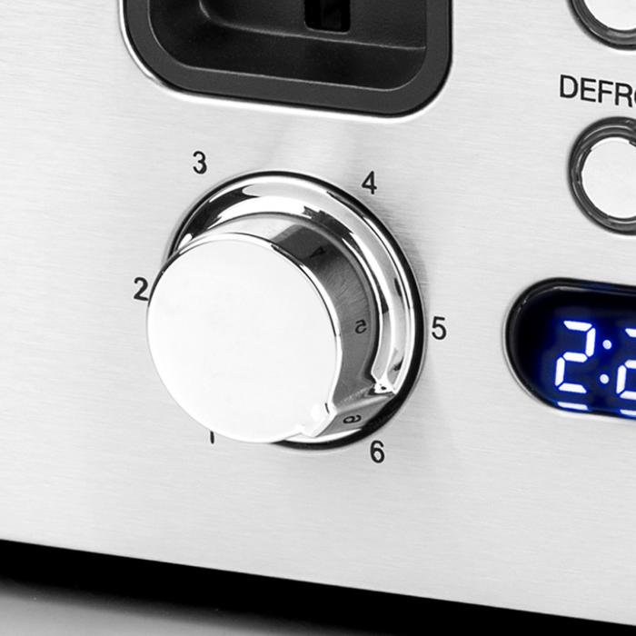 Torradeira HAEGER Toast - 4 Aberturas, 1700W, Inox - Image 4