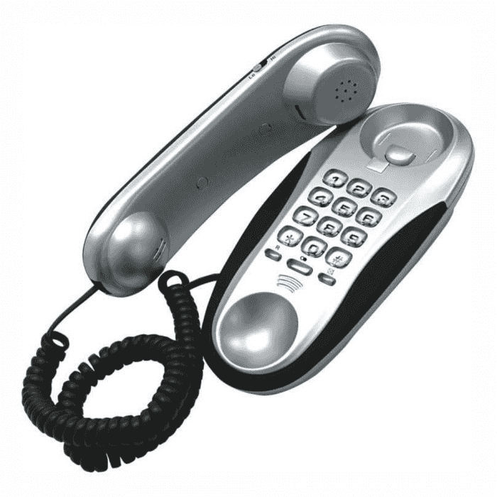 Fixed one-piece telephone Bahia. Green