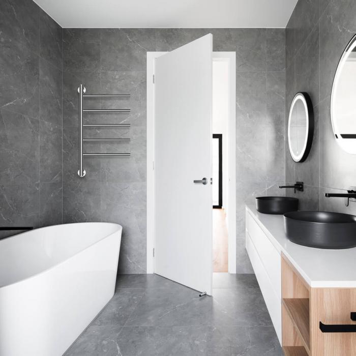 Toalheiro Elétrico HAEGER Design Chrome 62.5 × 40 cm, 250W, Cromado - Image 2