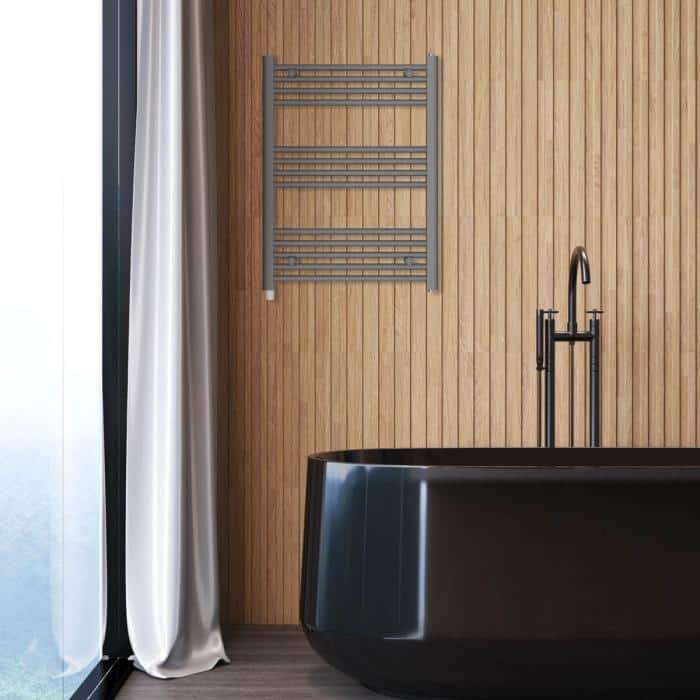 Toallero eléctrico HAEGER Family Warm Grey 80x60 cm, Gris, 300 W - Imagen 2