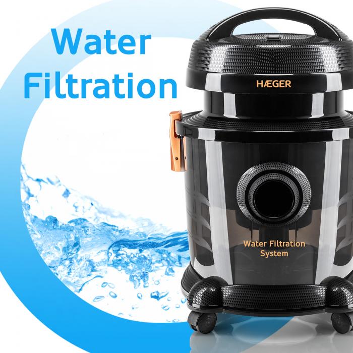 Vacuum cleaner with water filter HAEGER AQUACLEAN 1200 - Image 2