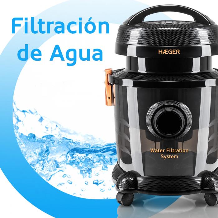 Aspirador con filtro de agua HAEGER AQUACLEAN 1200 - Imagen 2