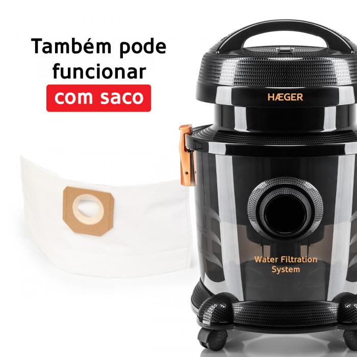 Aspirador com filtro de água HAEGER AQUACLEAN 1200 - Image 5