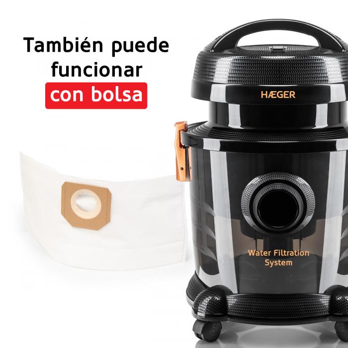 Aspirador con filtro de agua HAEGER AQUACLEAN 1200 - Imagen 5