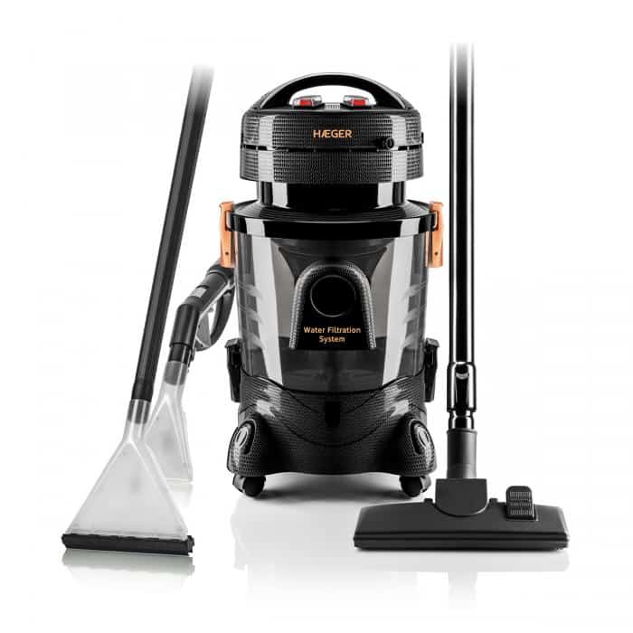 Aspirador Multifunción HAEGER Aquaclean Pro - Recomendado para Alérgicos, 1400W, 9 Litros