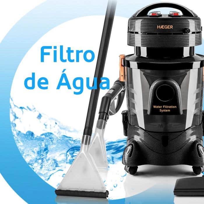 Aspirador Multifunción HAEGER Aquaclean Pro - Recomendado para Alérgicos, 1400W, 9 Litros - Imagen 2