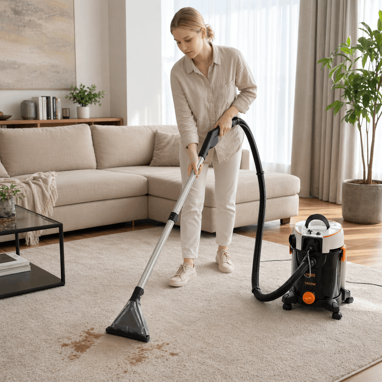 Ultra Clean 1400 em interiores de carros