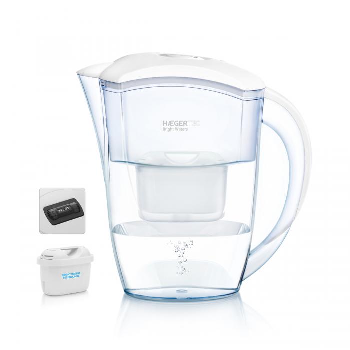 Purificadora de Agua con Filtro HAEGER BRIGHT WATERS - 2,4 Litros y 4 niveles de filtraje