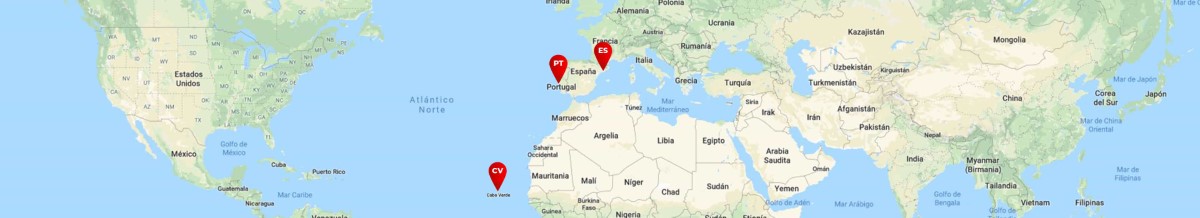 Mapa HAEGER - Portugal, España e Cabo Verde