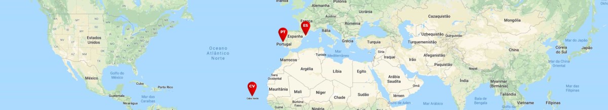 Mapa HAEGER - Portugal, Espanha e Cabo Verde